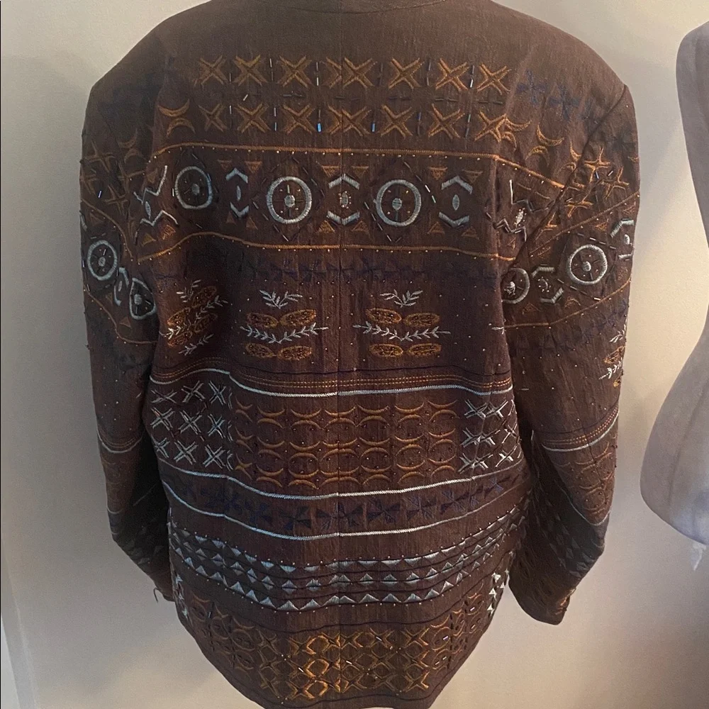 Coldwater Creek size 16 embellished jacket - Picture 7 of 12